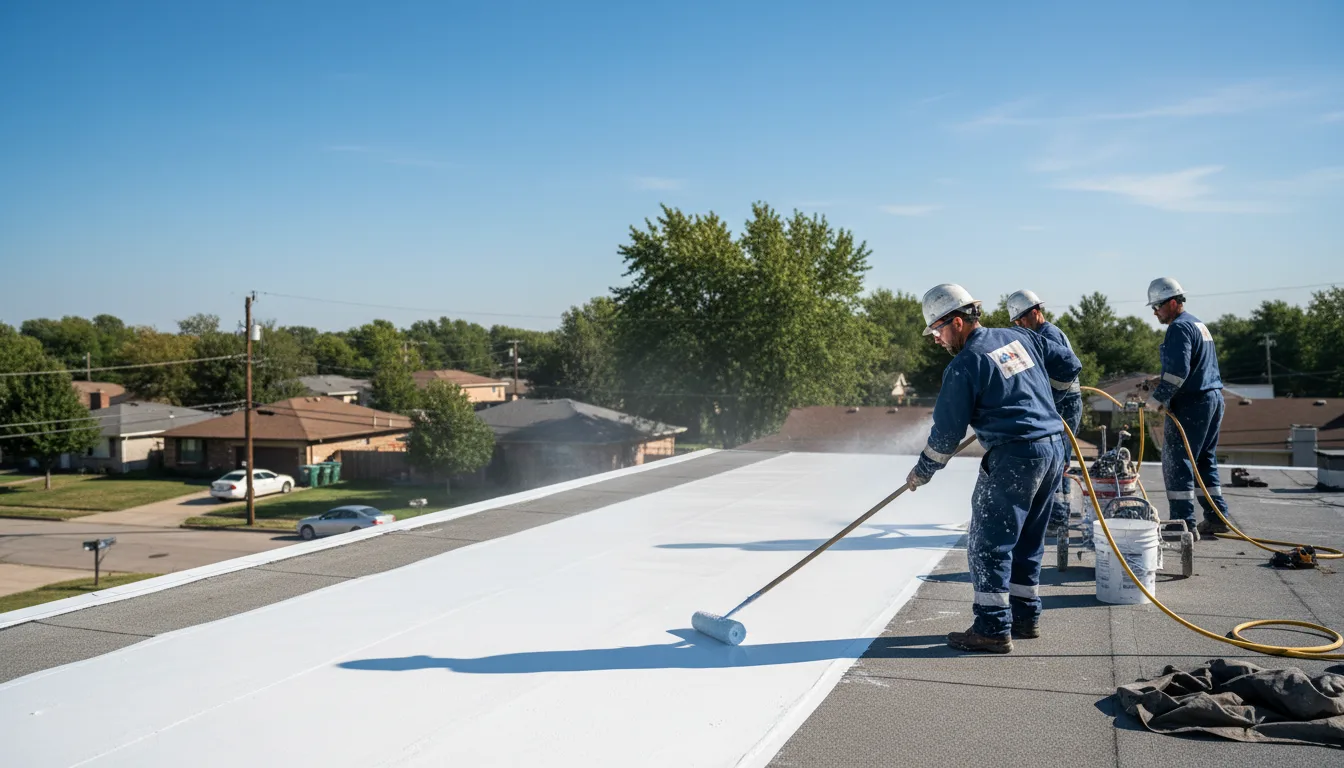Commercial roof coating in Alverda, PA near me
